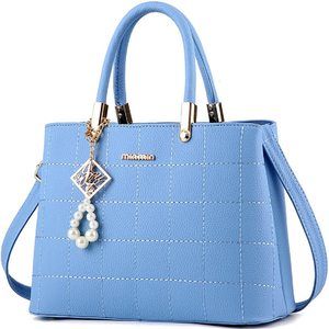Purses And Handbags For Pu Textured Top Handle Satchel Crossbody Shopper